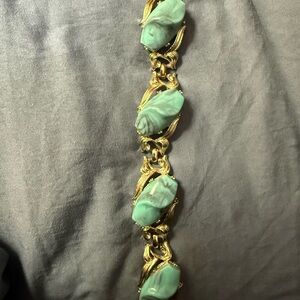 Gold and Turquoise Bracelet